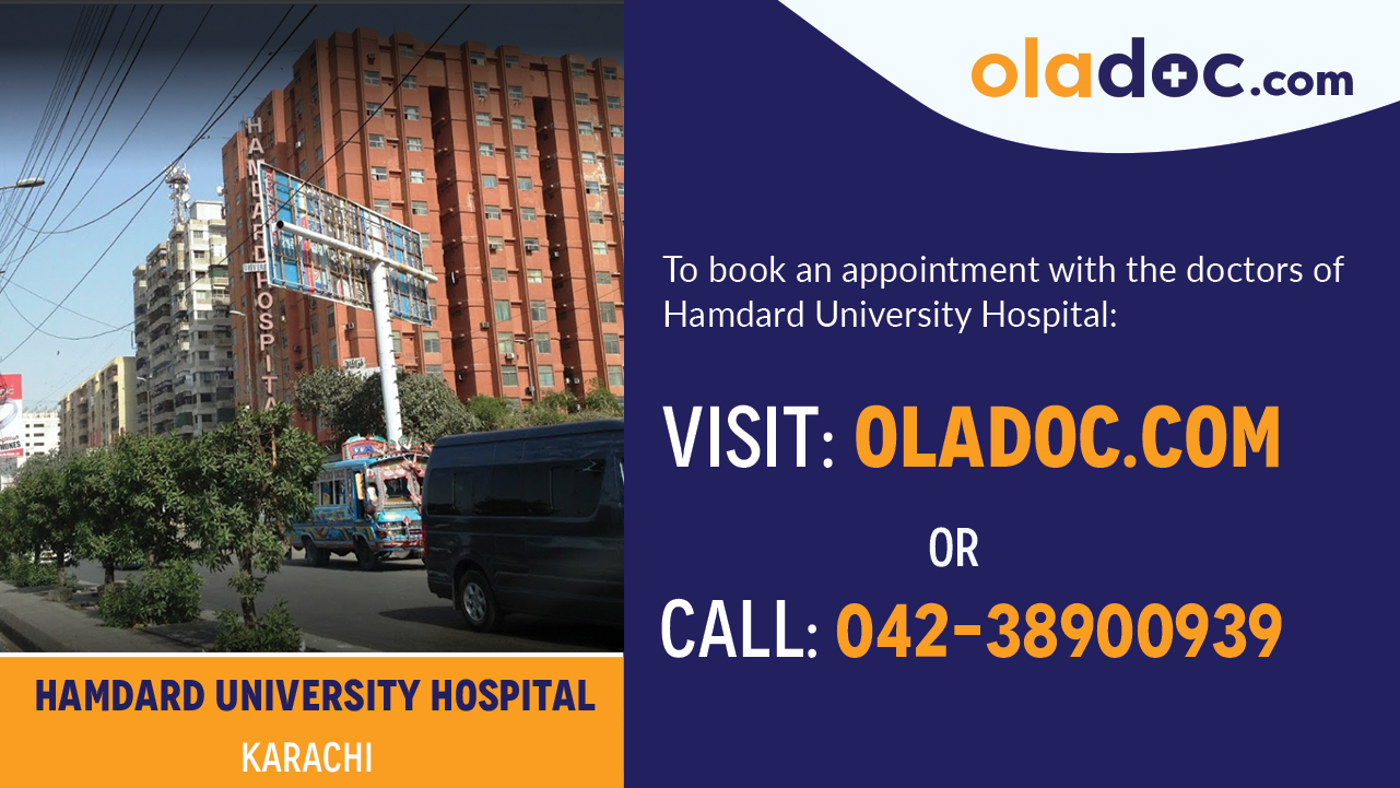 Book Appointment With Doctors at Hamdard University Hospital (Taj Medical Complex) Karachi